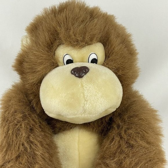 Circus Circus Casino Gorilla Monkey 12" Plush Hanging Brown Stuffed Animal VTG - Picture 2 of 8
